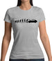 Evolution Of Man Car Mechanic Womens T-Shirt