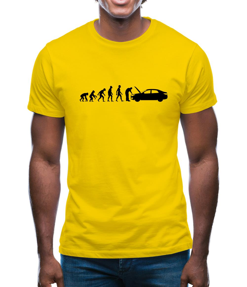 Evolution Of Man Car Mechanic Mens T-Shirt