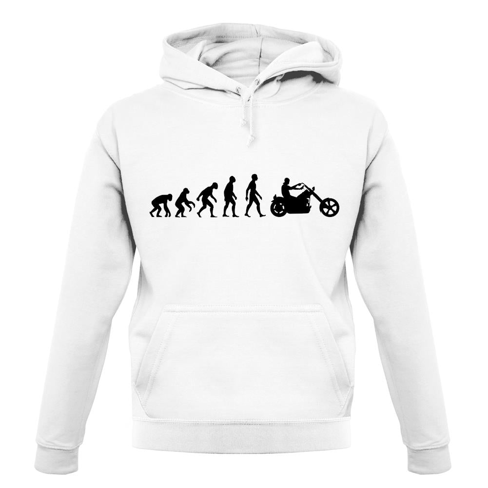 Evolution Of Man Chopper Motorcycle unisex hoodie