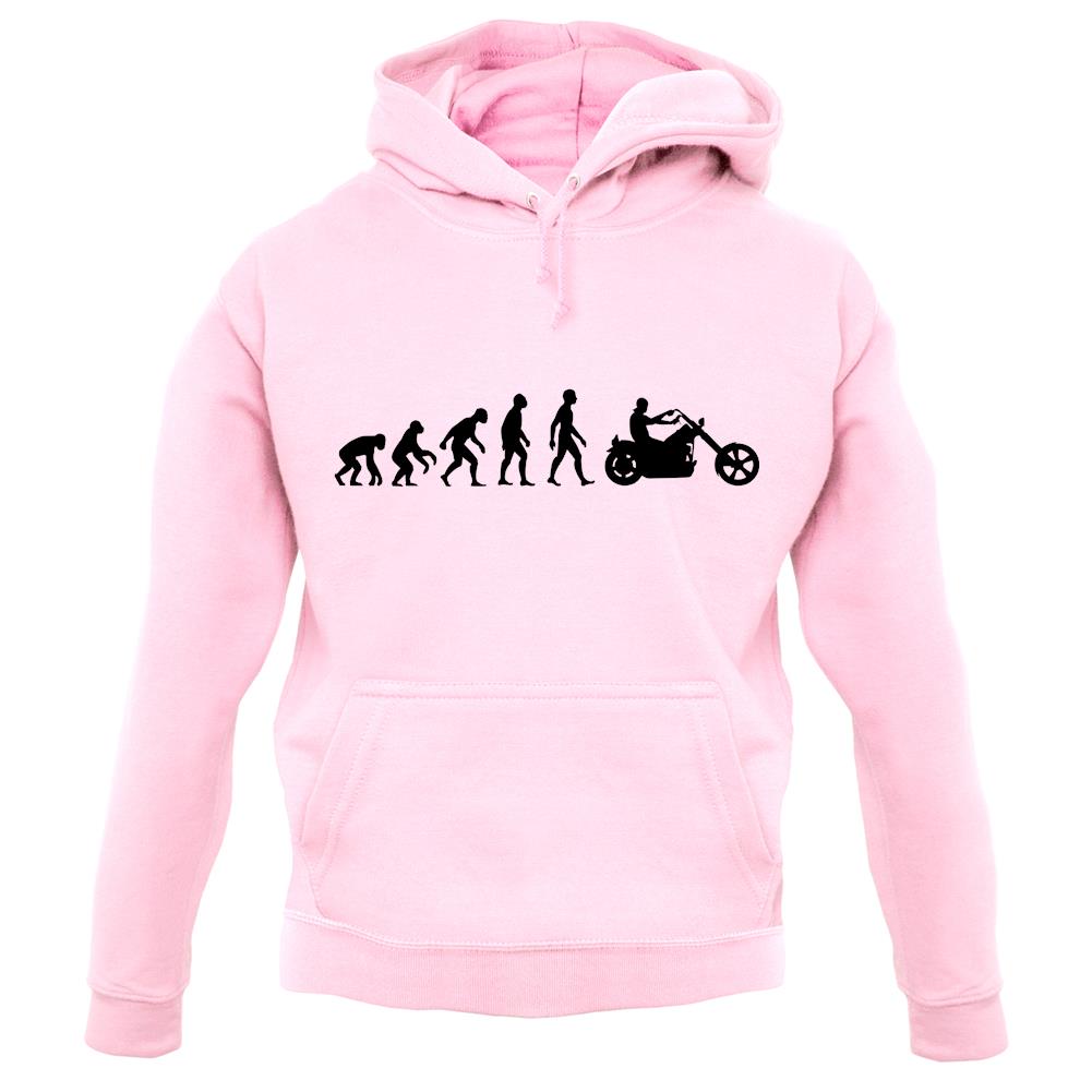 Evolution Of Man Chopper Motorcycle unisex hoodie