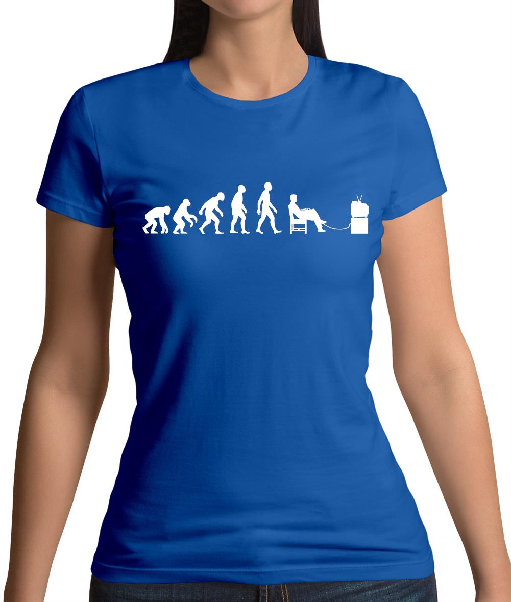 Evolution of Man Gamer Womens T-Shirt