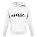 Evolution Of Man Croquet unisex hoodie