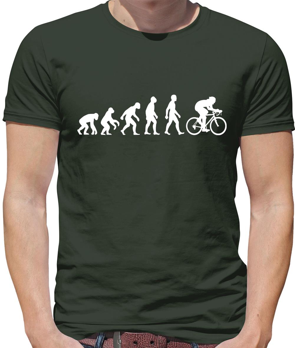 Dressdown Evolution of Man Cycling Mens T-Shirt