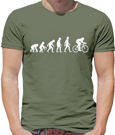Dressdown Evolution of Man Cycling Mens T-Shirt