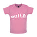 Evolution of Man Cycling - Organic Baby / Toddler T-Shirt - Bubble Gum Pink - 18-24 Months