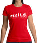 Evolution of Man Cycling - Womens Crewneck T-Shirt - Red - XXL