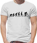 Evolution of Man Cycling - Mens T-Shirt - White - XL