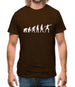 Evolution Of Man Discus Mens T-Shirt