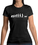 Evolution Of Man Dog Walking Womens T-Shirt