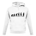 Evolution Of Man Egg And Spoon unisex hoodie