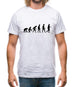 Evolution Of Man Egg And Spoon Mens T-Shirt