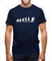 Evolution of Man Firefighter Mens T-Shirt