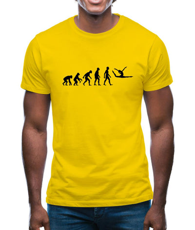 Evolution Of Man Floor Gymnastics Mens T-Shirt