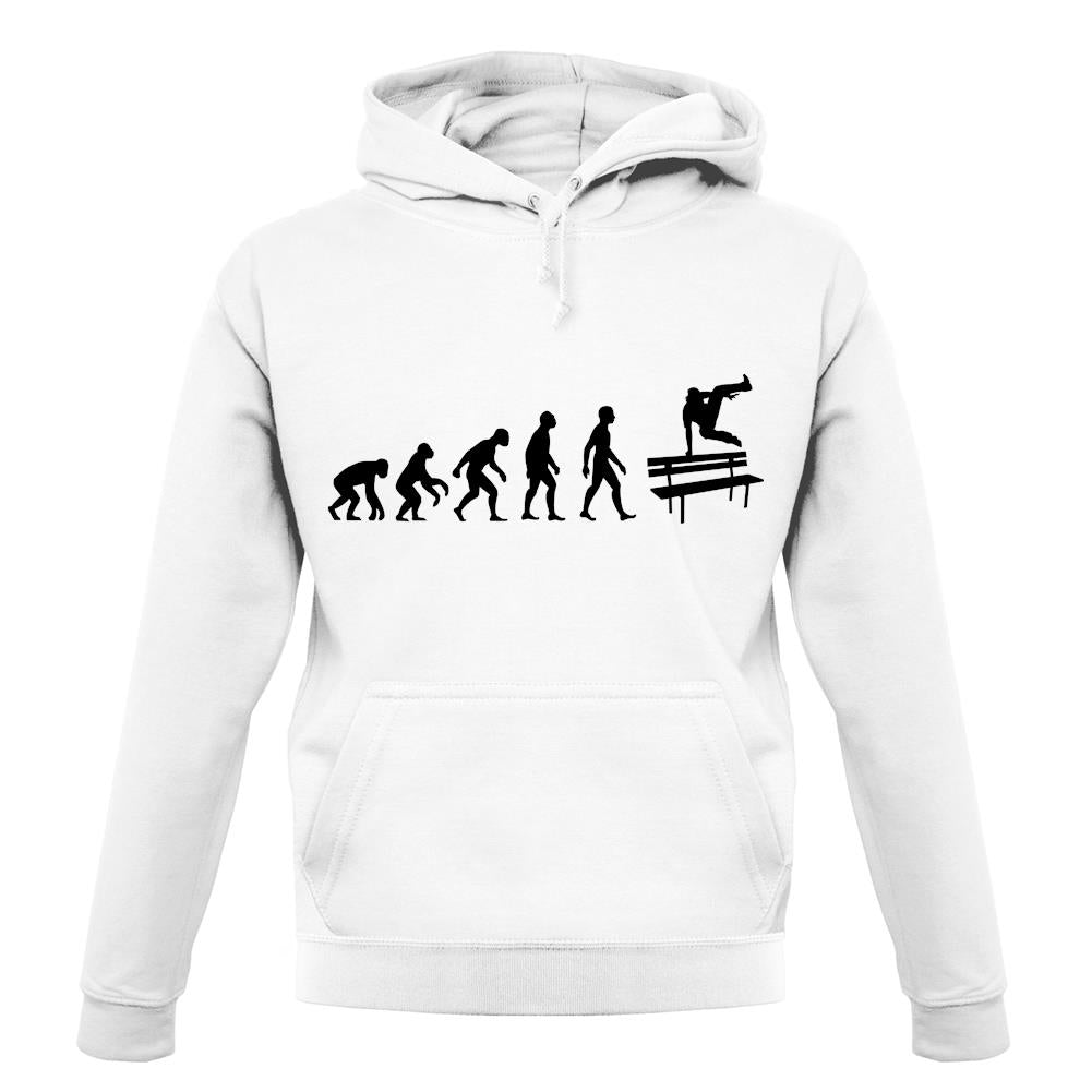 Evolution Of Man Freerunning unisex hoodie