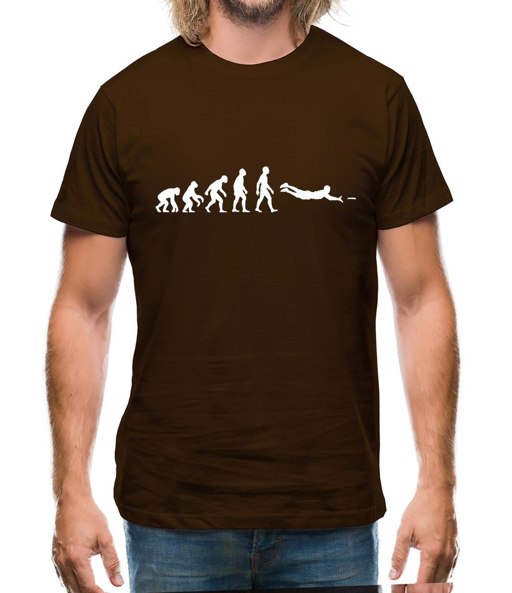 Evolution Of Man Frisbee Mens T-Shirt