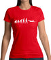 Evolution Of Man Frisbee Womens T-Shirt