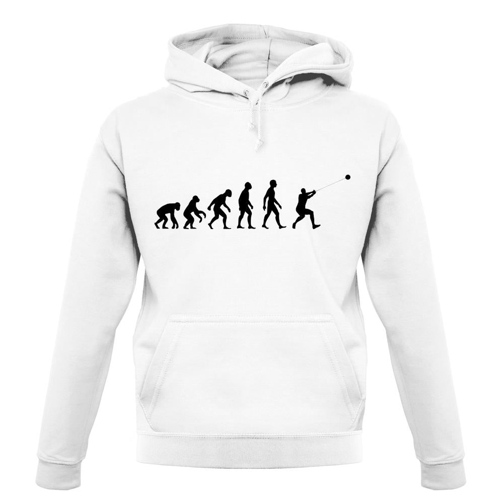 Evolution Of Man Hammer Throw unisex hoodie