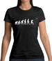 Evolution Of Man Hammer Throw Womens T-Shirt