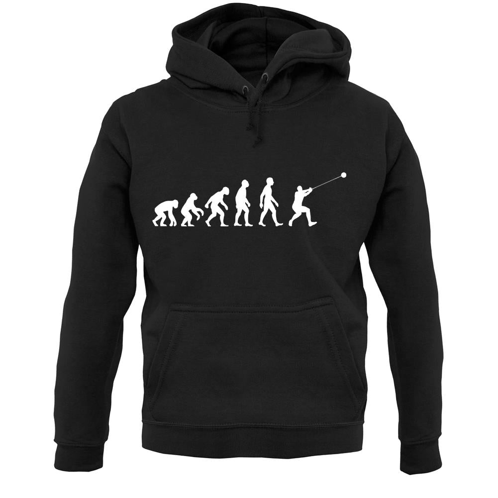 Evolution Of Man Hammer Throw Unisex Hoodie