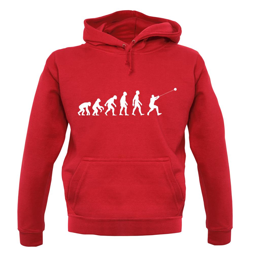 Evolution Of Man Hammer Throw unisex hoodie
