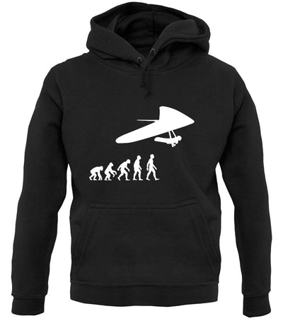 Evolution Of Man Hang Glider unisex hoodie