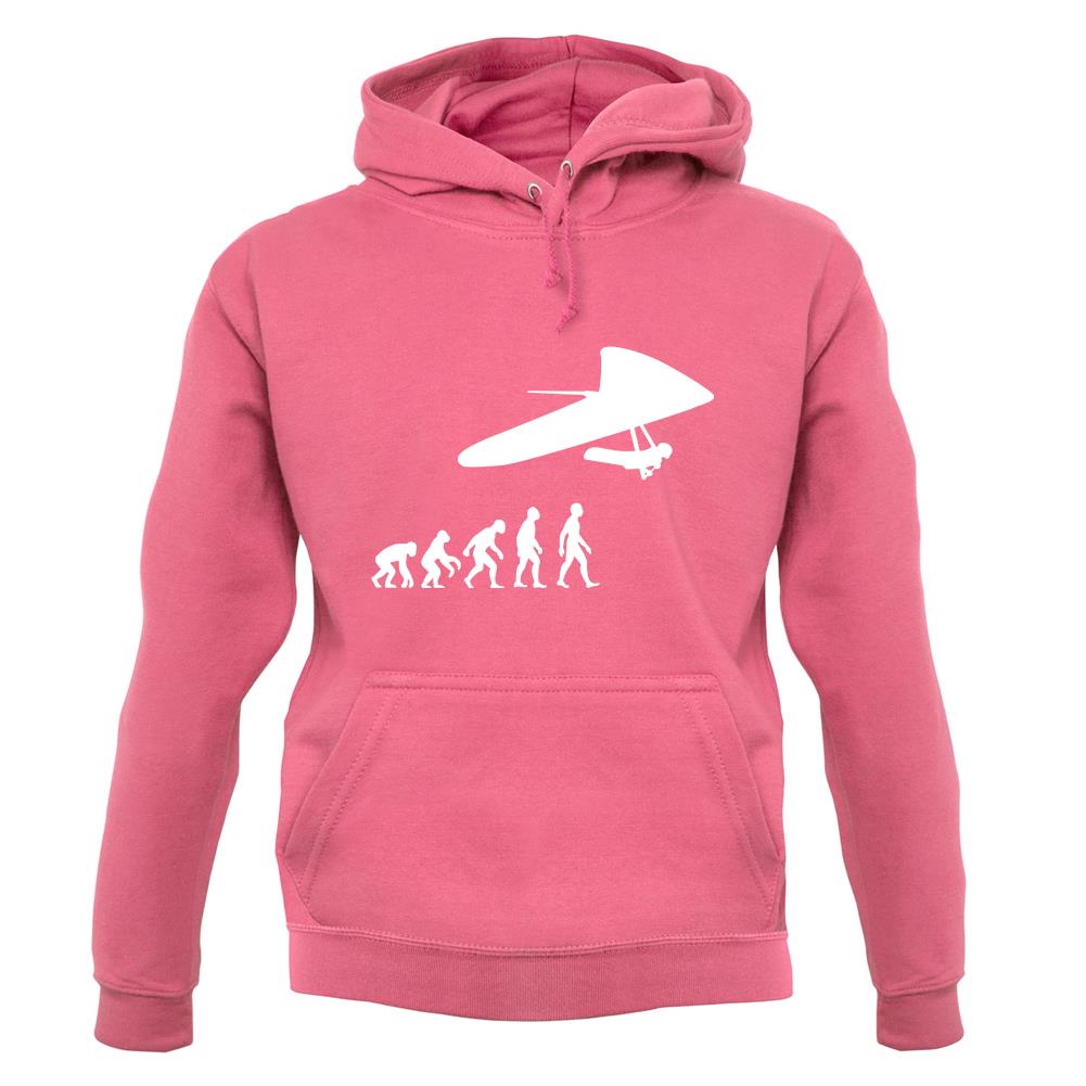 Evolution Of Man Hang Glider unisex hoodie