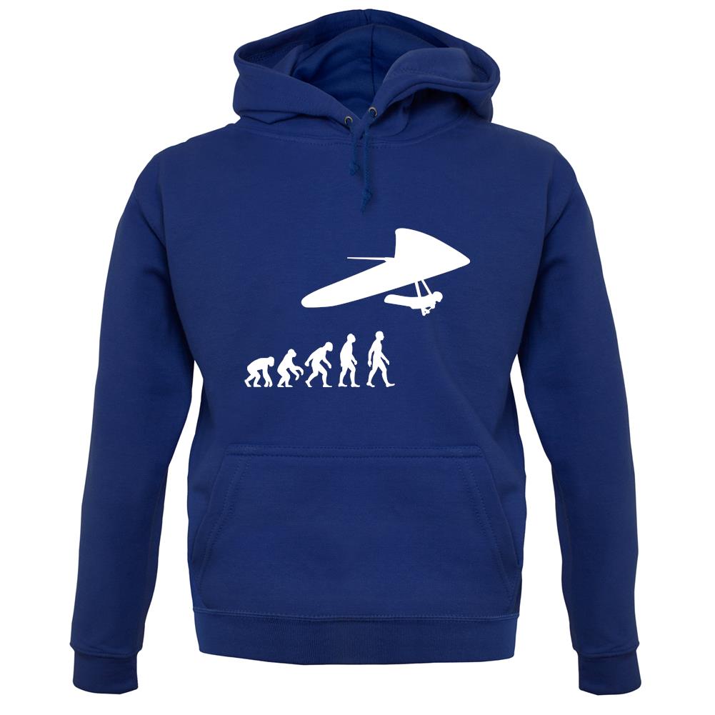 Evolution Of Man Hang Glider unisex hoodie