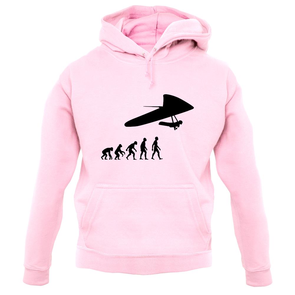 Evolution Of Man Hang Glider unisex hoodie