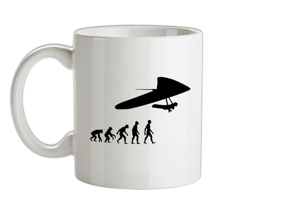 Evolution Of Man Hang Glider Ceramic Mug
