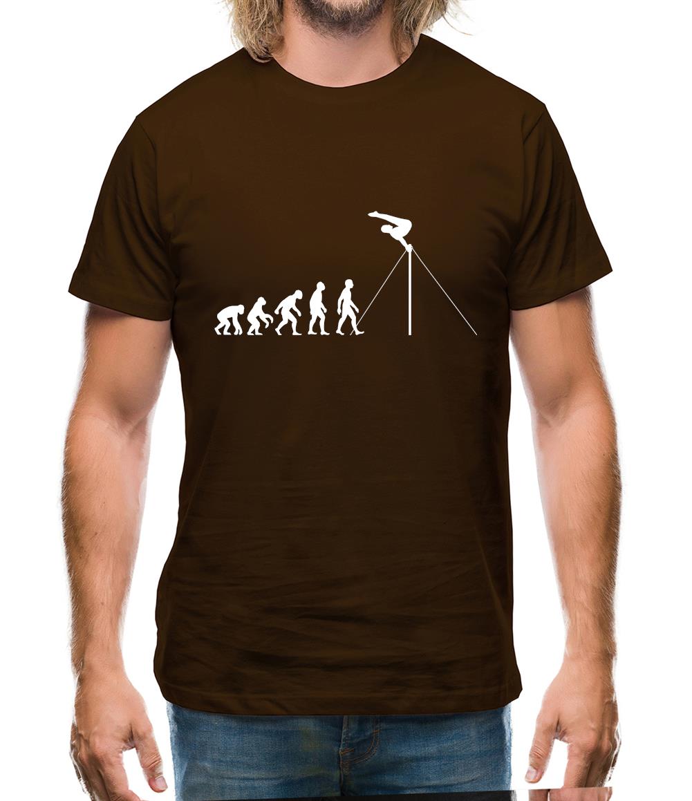 Evolution Of Man Horizontal Bars Mens T-Shirt
