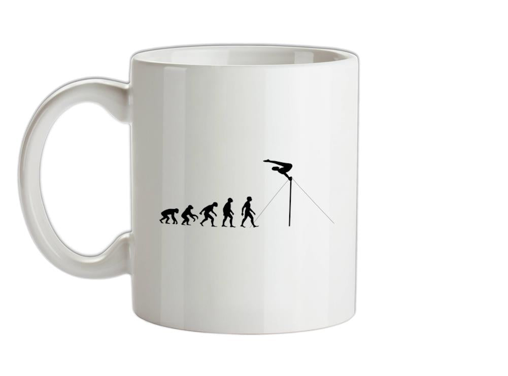 Evolution Of Man Horizontal Bars Ceramic Mug