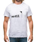 Evolution Of Man Horizontal Bars Mens T-Shirt