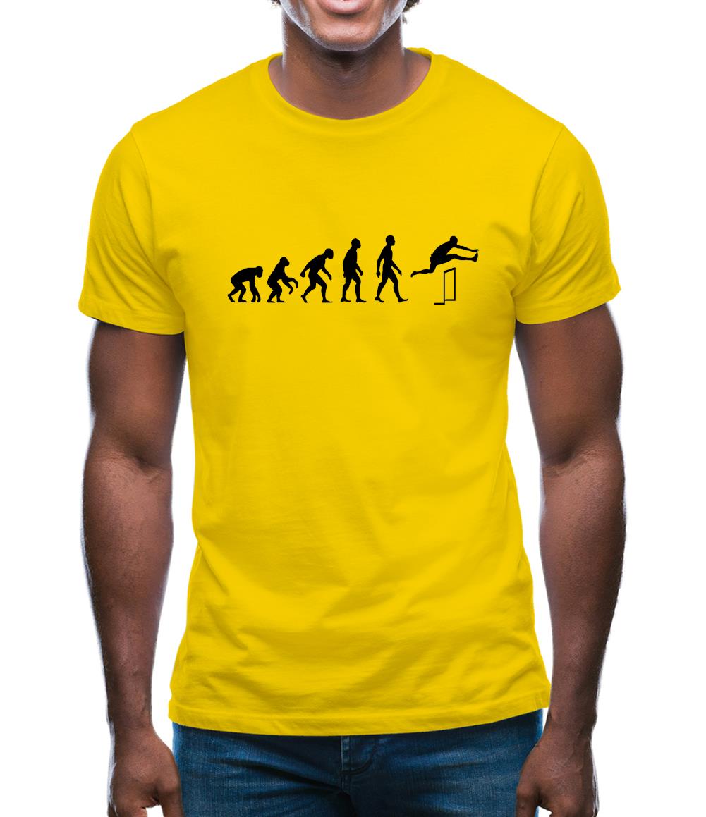 Evolution Of Man Hurdles Mens T-Shirt