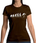 Evolution Of Man Hurdles Womens T-Shirt