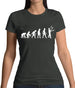 Evolution Of Man Juggler Womens T-Shirt