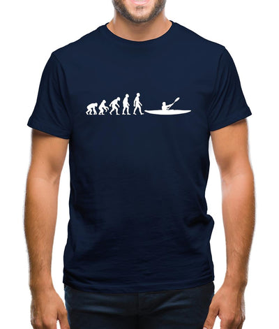Evolution Of Man Kayak Mens T-Shirt