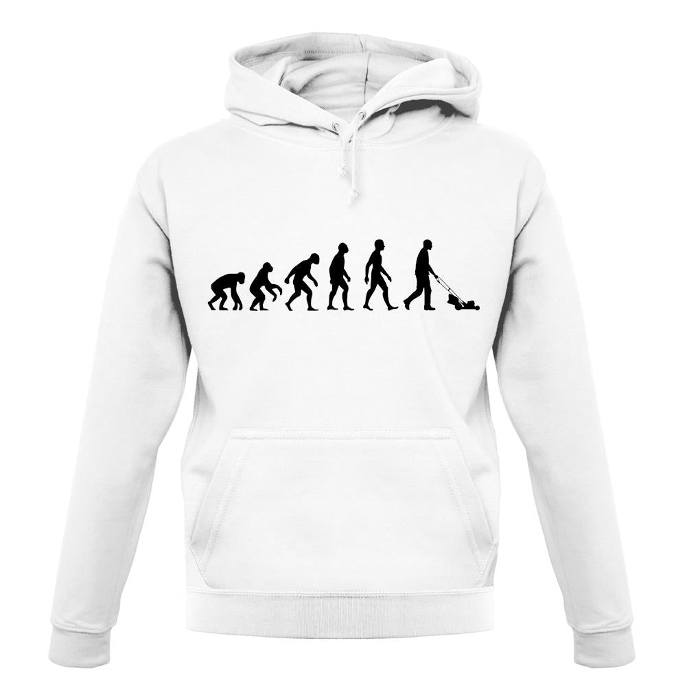Evolution Of Man Lawn Mower unisex hoodie