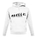 Evolution Of Man Long Jump unisex hoodie