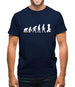 Evolution Of Man Master Builder Mens T-Shirt