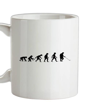 Evolution Of Man Metal Detector Ceramic Mug