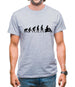 Evolution Of Man Moped Mens T-Shirt