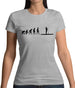 Evolution Of Man Paddle Board Womens T-Shirt