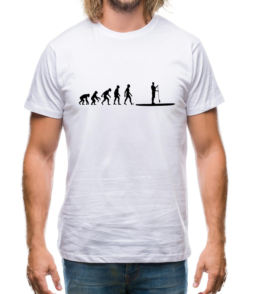 Evolution Of Man Paddle Board Mens T-Shirt