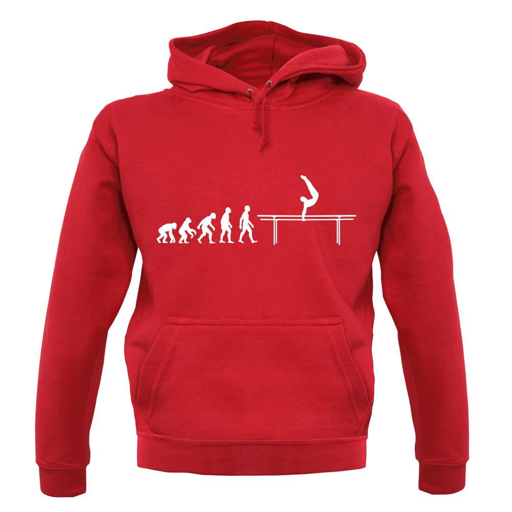 Evolution Of Man Parallel Bars unisex hoodie