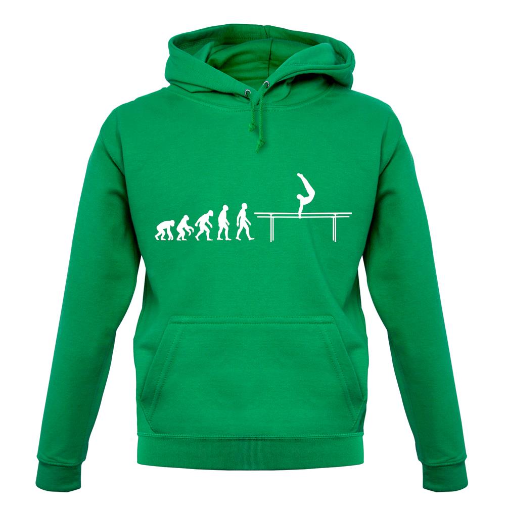 Evolution Of Man Parallel Bars unisex hoodie