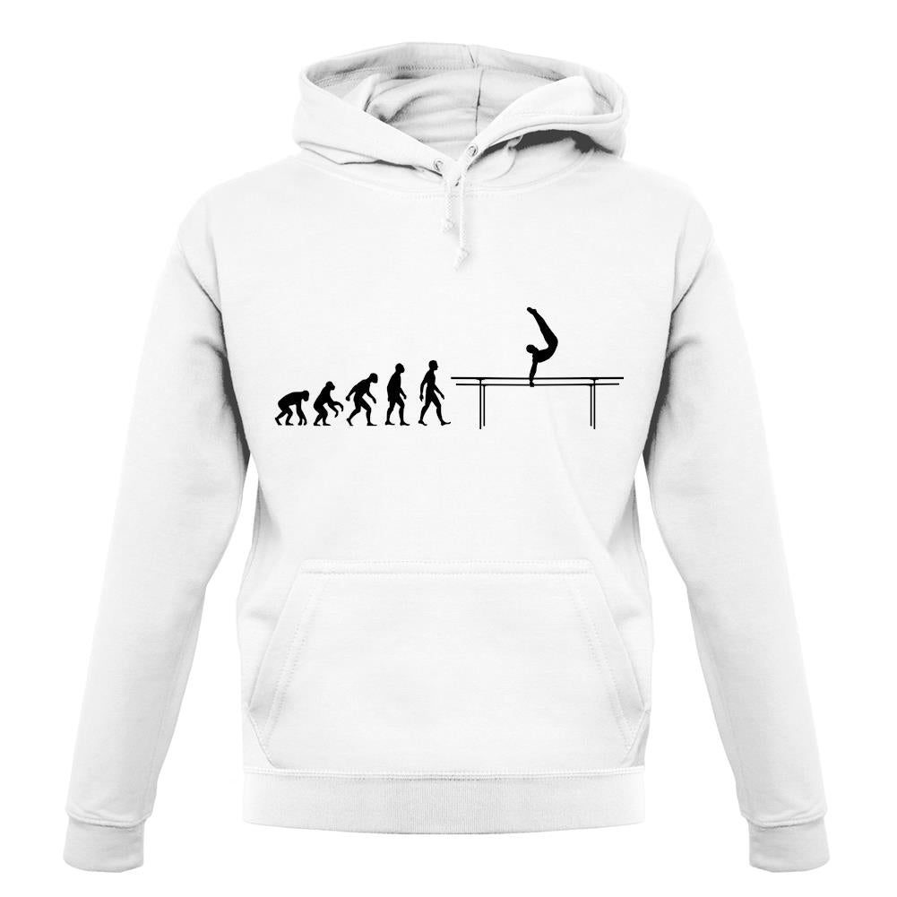 Evolution Of Man Parallel Bars unisex hoodie