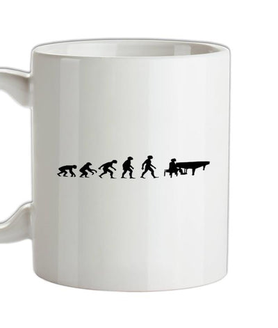 Evolution of Man Piano Ceramic Mug