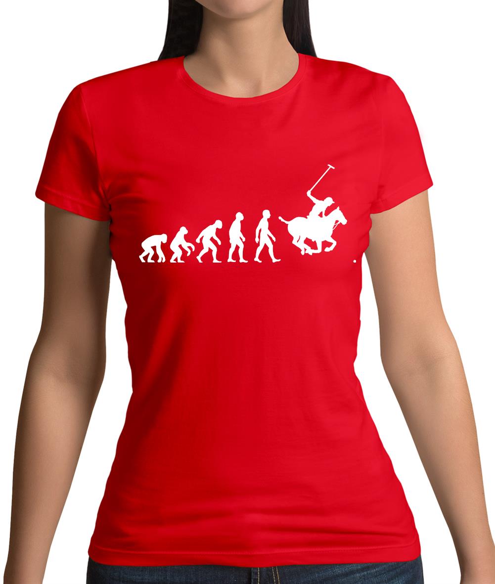 Evolution Of Man Polo Womens T-Shirt