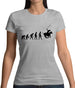 Evolution Of Man Polo Womens T-Shirt