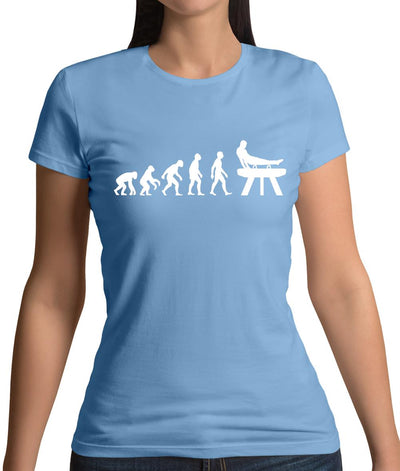 Evolution Of Man Pommel Horse Womens T-Shirt
